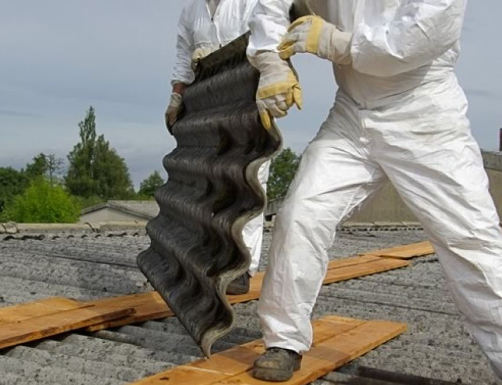 ازالة الأسبستوس والتخلص منه