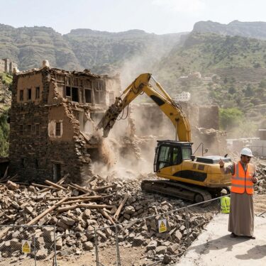 مقاول هدم مباني في عسير لإزالة المباني القديمة