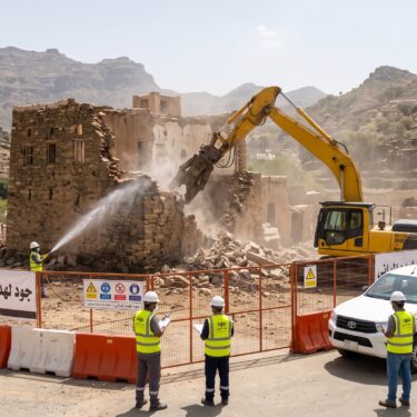 هدم المباني القديمة في عسير بأمان واحترافية | جود لهدم المباني